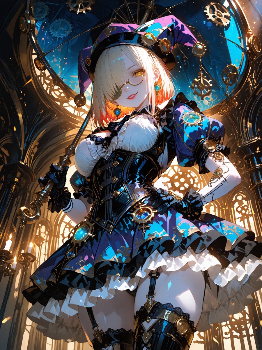 echidie_'s tweet image. clown girl