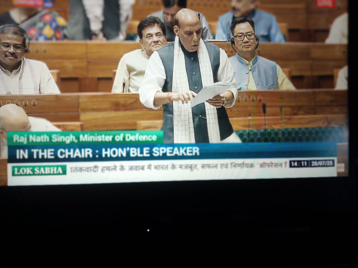 SSR__jaihind's tweet image. Discussion on #OperationSindoor and Pahalgam Terror attack begins inside the Indian Parliament.
Jai Hind 🇮🇳