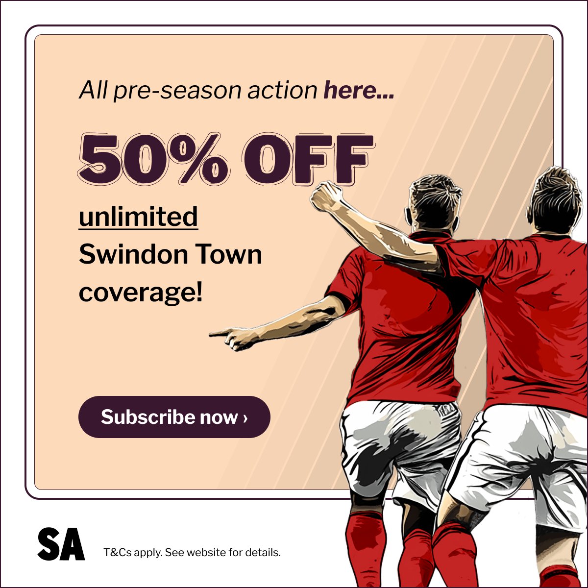 AdverSport's tweet image. The season starts this week, and you can stay across every goal, every word, and every angle by subscribing to The Adver for £6 for 6 months #STFC swindonadvertiser.co.uk/subscribe/