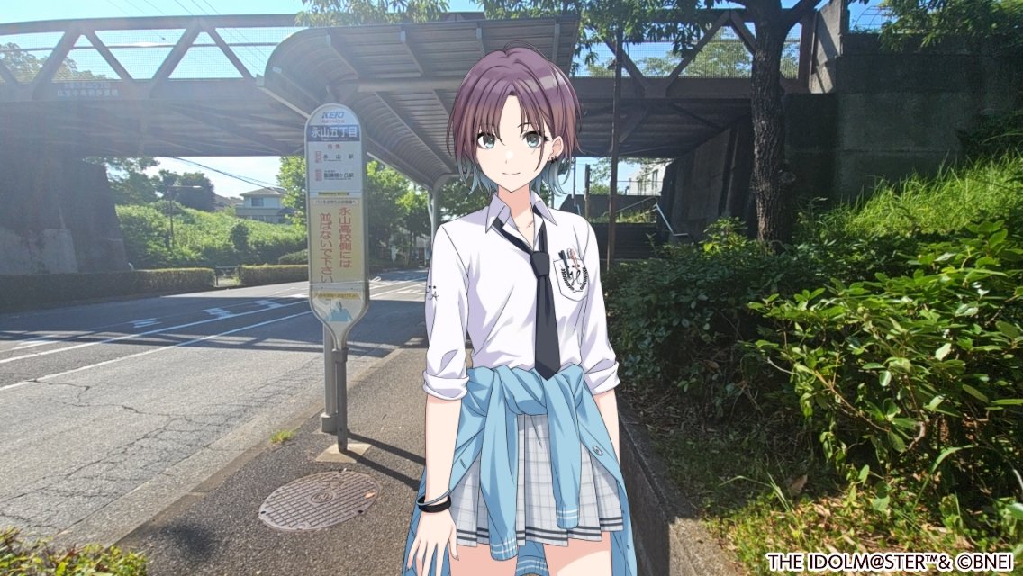 mymochitoruchan's tweet image. 透ちゃんのバス停初めて来たよ🚍💨