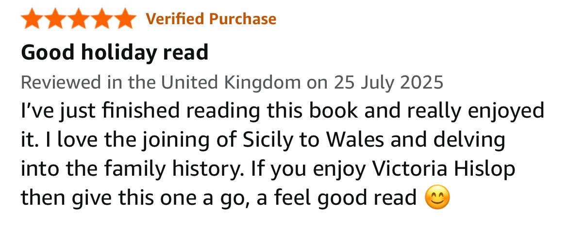 JanBaynham's tweet image. 🇮🇹🇮🇹🇮🇹 Thrilled with a new ⭐️⭐️⭐️⭐️⭐️ review for The Secret Sister. A big thank you, lovely reviewer.
🇮🇹🇮🇹🇮🇹