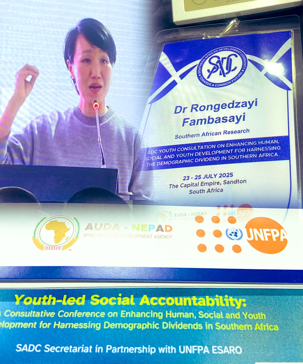 fambasayi's tweet image. Last week, in a SADC youth leaders forum, l was challenged of #untapped #economic potential of youths &amp;amp; demographic dividend in the region

Organised by SADC, @UNFPA_ESARO &amp;amp; @NEPAD_Agency - youths explored innovative leadership, championed systems &amp;amp; made a #CalltoAction
#YouthLed