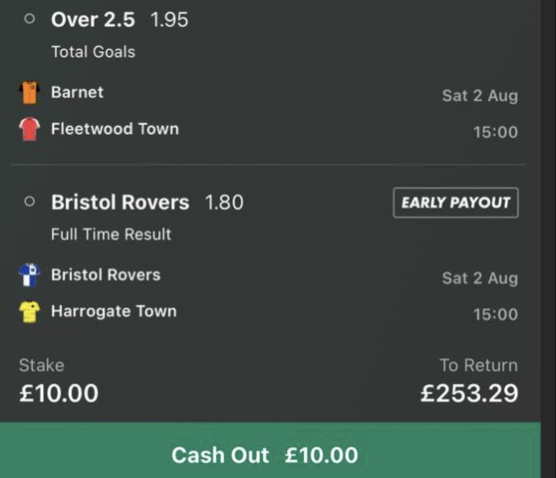 matthew_oregan's tweet image. 👀I announced my NEW EFL &amp;amp; non-league VIP.

💰Fully researched and Justified bets
💸A Weekly Group Acca- 1 subscriber at random gets the chance to win ALL the winnings transferred to them
❓equivalent to 17 MONTHS free

This is this GW1 bet-

Sign up here mymembers.io/matthew-oregan…