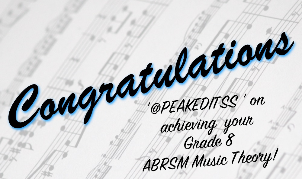 Another ABRSM MusicTheory Exam Success!

Congratulations to ‘@PEAKEDITSS ’ 🎉🎶🎉

#BetterTogether #ABRSM #MusicTheory #Exam #Success

sharonbill.com