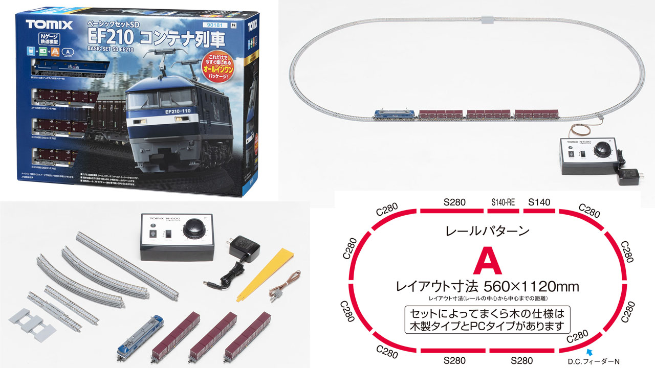 TOMIX ベーシックセットSD EF210コンテナ列車 ベーシックセットSD EF210コンテナ列車｜製品情報｜製品検索