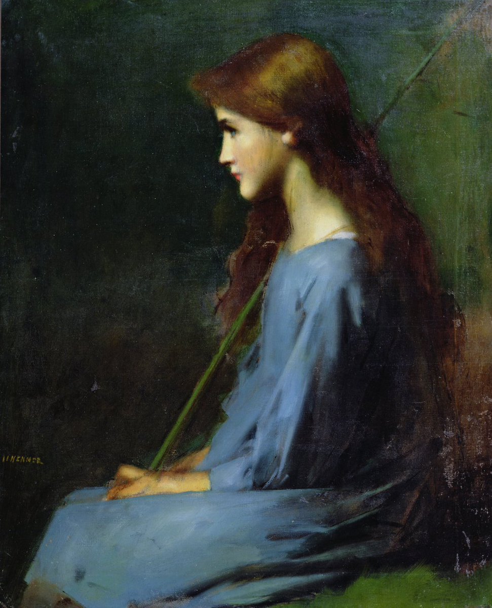 VLouca1971's tweet image. The Little shepherdess, 19th century
Jean-Jacques Henner