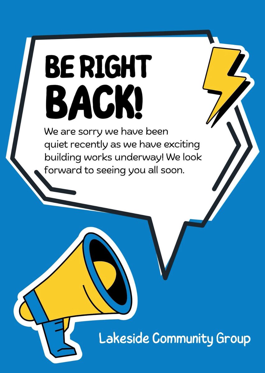 We are a little quiet as the Community Hub space has building work underway. We have been lucky enough to receive funding for an exciting new outdoor space &amp; we can’t wait to show you!

Follow our page to be kept up to date with the new sessions we will be able to offer very soon