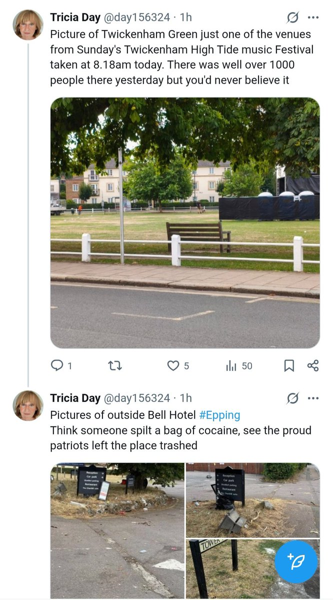 day156324's tweet image. Notice the state that they leave their once peaceful town of Epping. Work carried out by Proud upstanding Patriotic fans of @reformparty_uk @EssexPR Tommy Yaxley Fuckface & all the unemployed mad men on📱 identifying as Journalists god help us 😏😏🙄