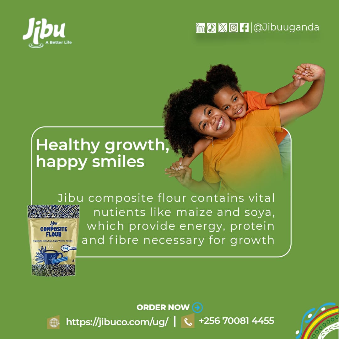 Breakfast that powers healthy futures!

Jibu Family Porridge = Energy + Protein + Fibre
From Uganda, for Ugandan families.

Order now 👉 jibuco.com/ug
📞 +256 700 814 455
#JibuUganda #HealthyEating #FamilyNutrition