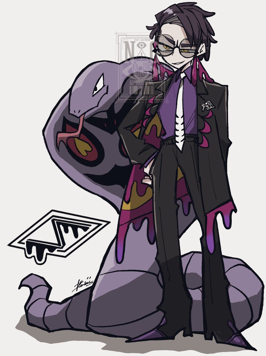pow_black_draw's tweet image. 某ラップｹﾞｰﾑ風  🐦‍⬛🐍
