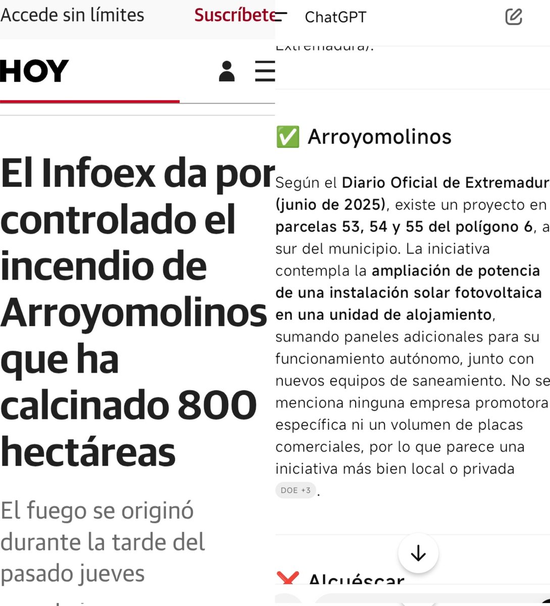 6naranco8's tweet image. Esto es lo que encontré del incendio que hace 4 días acabo con 800 hectáreas en Arroyomolinos y Alcuescar .tres dehesas alcornoques encinas y olivos además de una fauna y flora espectacular .voy a seguir investigando .