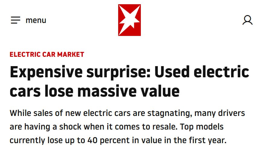realJustATheory's tweet image. 🚨 Useless EV&apos;s Lose 40% Of Value In First Year 🚨

No one wants a used EV.
Replacing the battery costs more than the vehicle is worth.

Our landfills will be over run once junk yards realize there&apos;s no money in them.

Follow: @realJustATheory