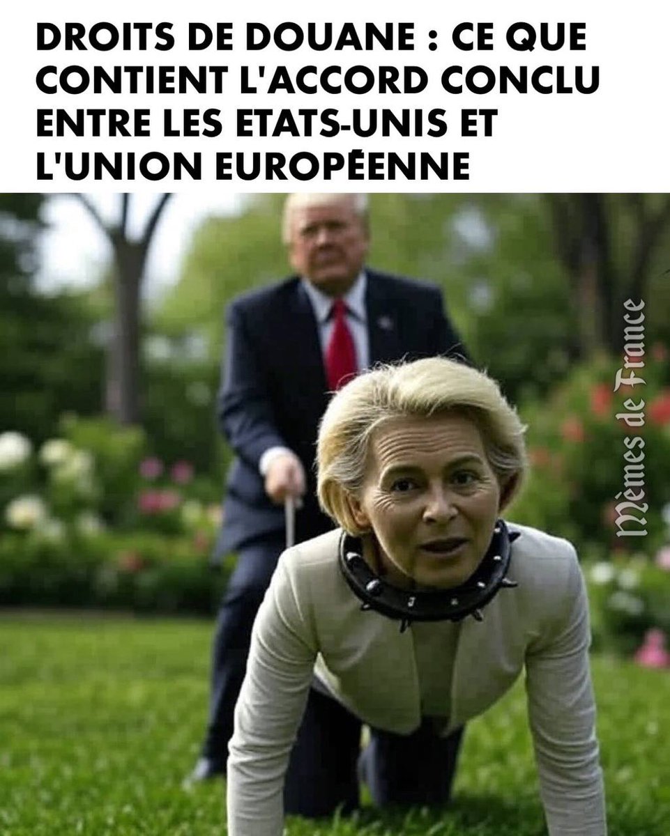 ThomasJoly732's tweet image. #droitsdedouanes #Trump #vonderLeyen #UnionEuropeenne