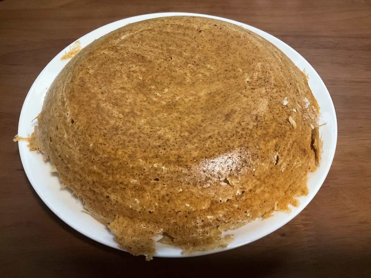 Fknko's tweet image. ホットクックでつくったホットケーキ🥞