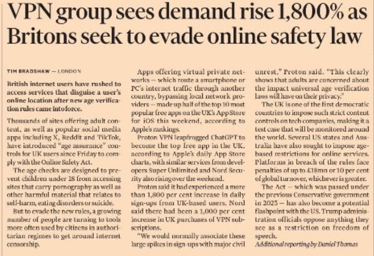 Ian_Collins_03's tweet image. #VPN uptake #OnlineSafetyAct