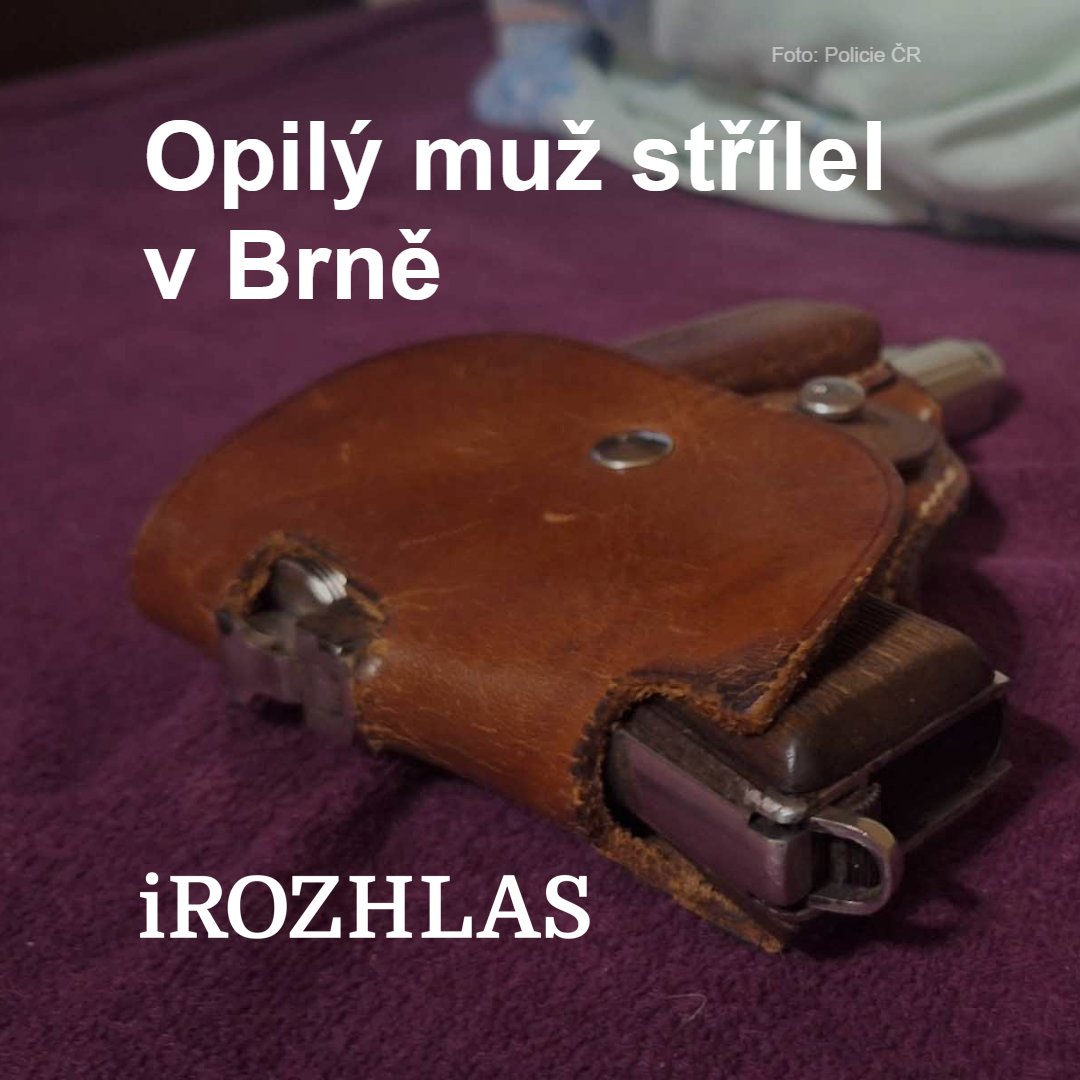 iRozhlasJVM's tweet image. 🔫 V Brně-Kohoutovicích střílel v neděli večer podnapilý muž z pistole. Jeden z výstřelů zasáhl okno bytu v protějším paneláku 🏢, nikdo nebyl zraněn. Policie muže zadržela, v dechu měl téměř tři promile 🍻. Tvrdil, že zbraň koupil na černém trhu a chtěl ji jen vyzkoušet.