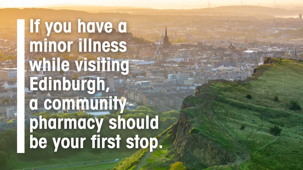 NHS_Lothian's tweet image. If you’re visiting Edinburgh and have a minor illness, visit one of our local pharmacies for expert advice and medicines to help you feel better. Find one here: nhsinform.scot/scotlands-serv…