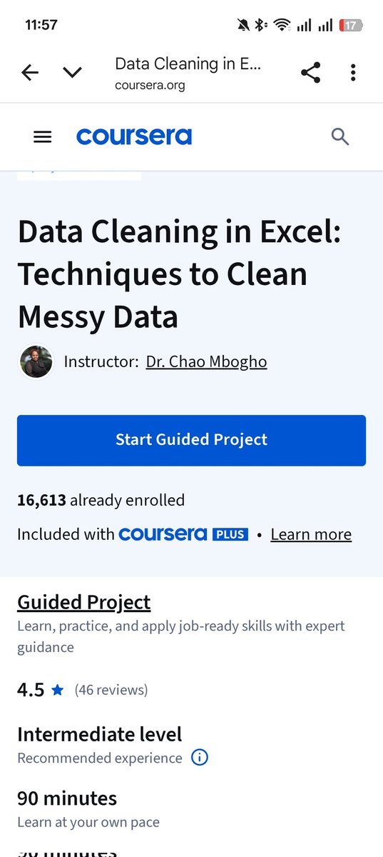 chao_mbogho's tweet image. My Data Cleaning course @coursera now has 16k learners and counting. I also have two intermediate/advanced Java programming courses still up. 

Was being a global educator on my bingo cards? Yes, yes it was. ☺️