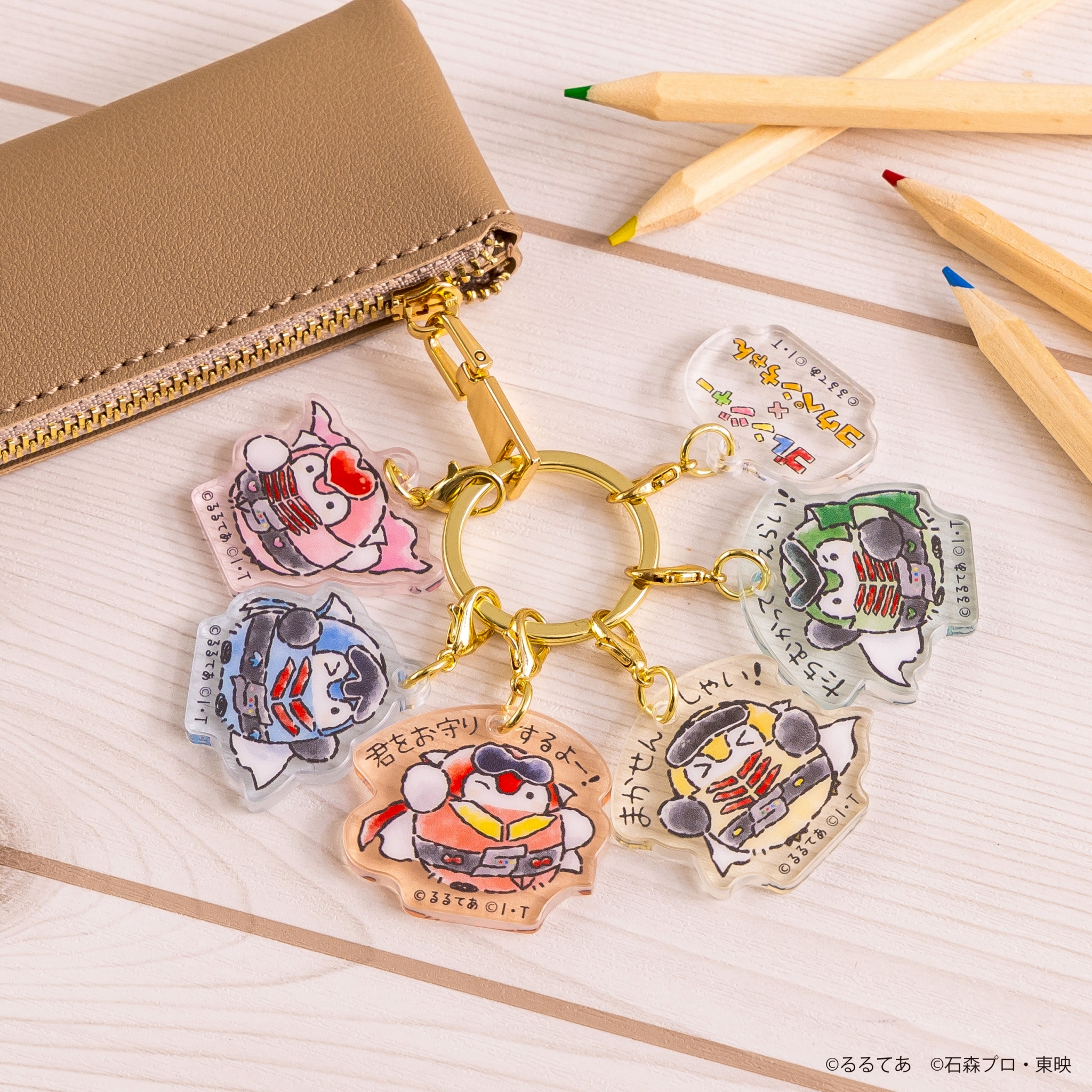 日*1様 コウペンちゃん　缶バッジ　アクスタ　チャームセット コウペンちゃん お団子！一緒にたびよ～ 4連アクリルチャーム