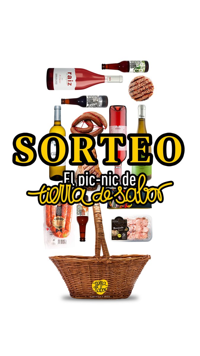 tierradesabor's tweet image. 🎁¡¡SORTEO!! 🎁
Vente con #TierradeSabor de pic-nic

💛 Vino Viña de Cimbrón Sauvignon de @FelixSanzBodega 
💛 Vino Yllera Verdejo de @bodegasyllera 
💛 Vino Rosado de Lagrima de @VinosRaiz 
💛 Vino Rosado de @vinocarramimbre 
💛 Pack de 3 cervezas de @cerveza90varas