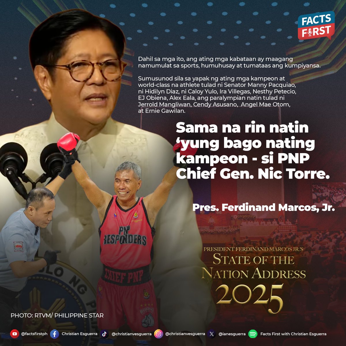 'Ang bagong kampeon'

#SONA2025