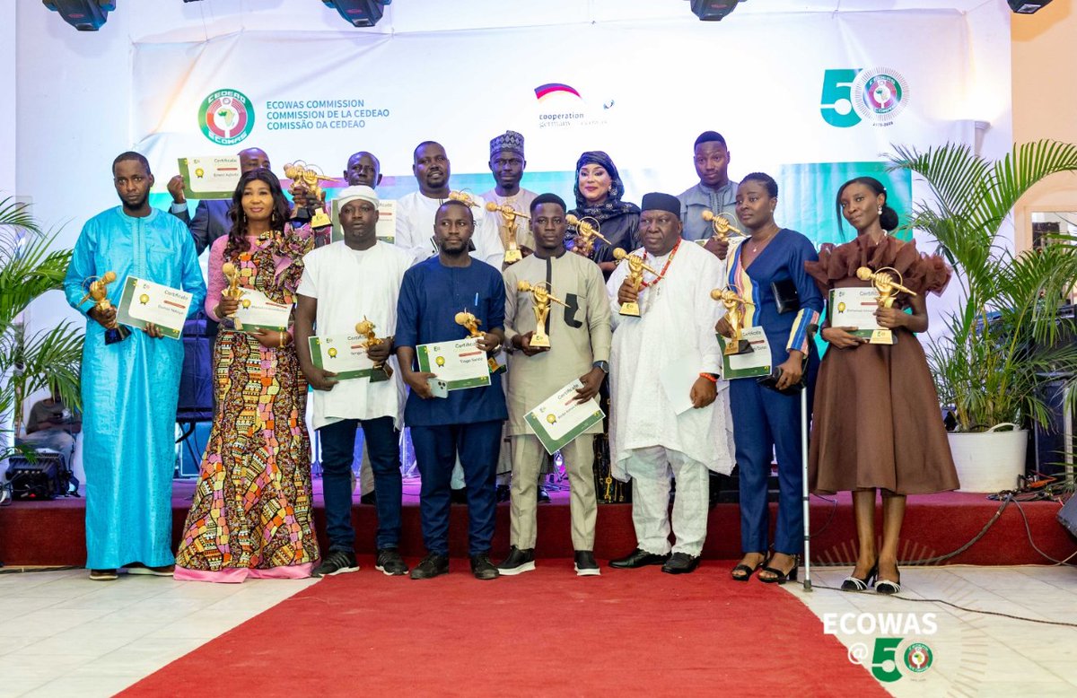 ecowas_cedeao's tweet image. ECOWAS CELEBRATES MEDIA EXCELLENCE IN BANJUL: TWELVE JOURNALISTS HONOURED AT THE 2025 AWARD OF EXCELLENCE ACROSS WEST AFRICA