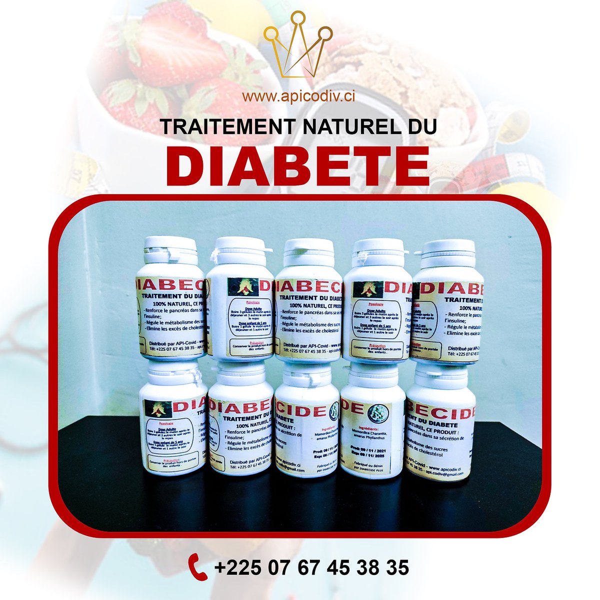 Fatigue, soif constante, fringales...
Ce n’est pas "juste du stress". C’est peut-être le diabète.

DIABECIDE aide à stabiliser ta glycémie, naturellement et sans effets secondaires.

#SantéNaturelle #Diabète

en.apicodiv.ci/product-page/d…