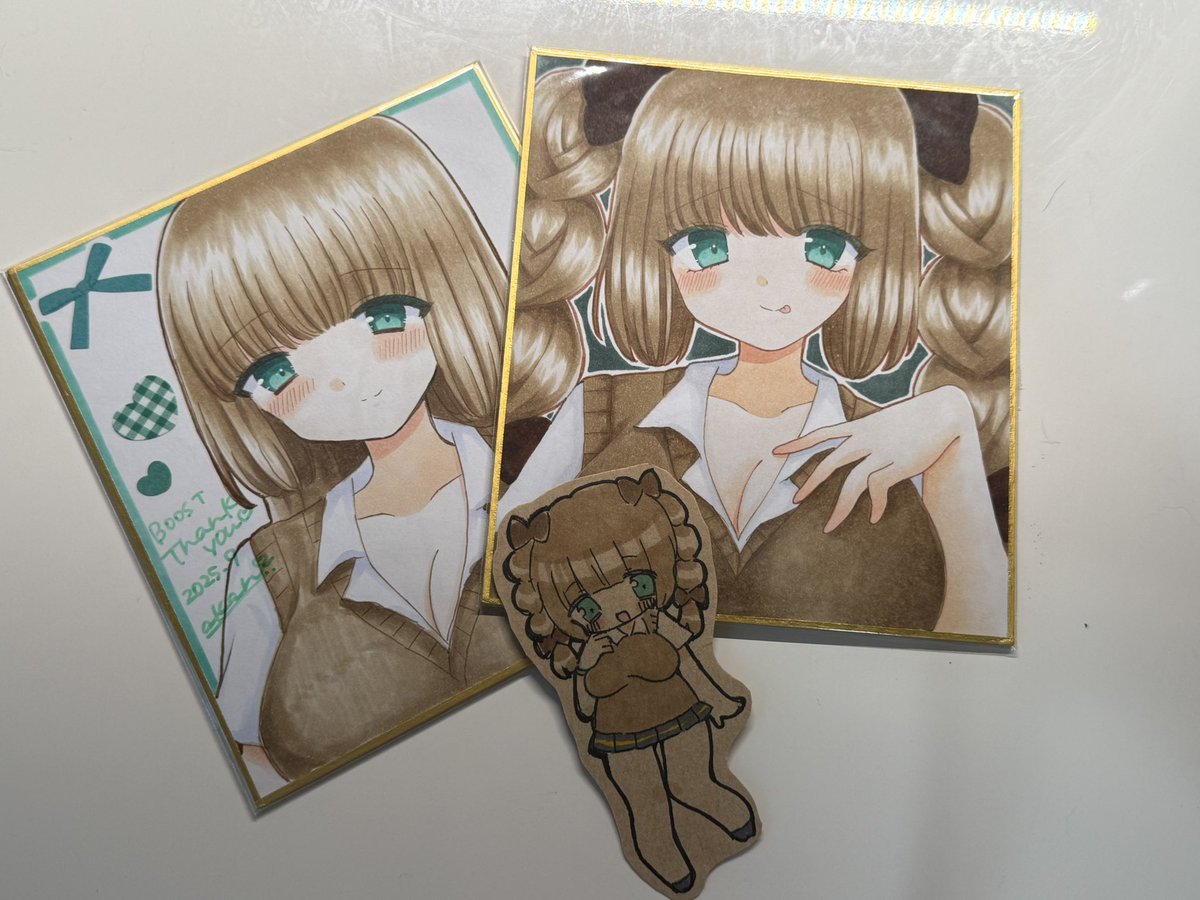 fried_egg_ponzu's tweet image. あかにさんのギャルセピアさん届いてにまにましている…💕
んおお…めっちゃかわいい(´＾ω＾`)💕
おまけもつけて頂いてそっちもきゃわいい…にちゃにちゃ…
ありがとうございます💕