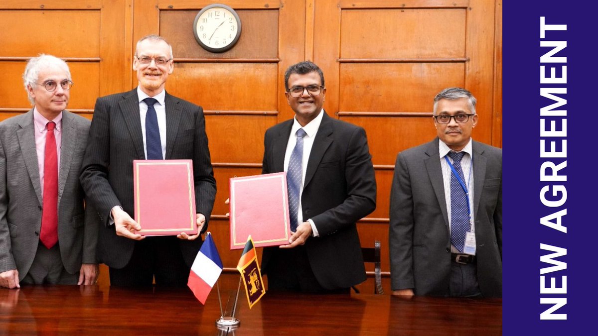 AFD_en's tweet image. 🤝We are preparing to resume our loan operations with the government of #SriLanka to support its climate and resilience development priorities (blue economy, water and sanitation, green finance, urban development).
@francediplo_EN @FranceinColombo