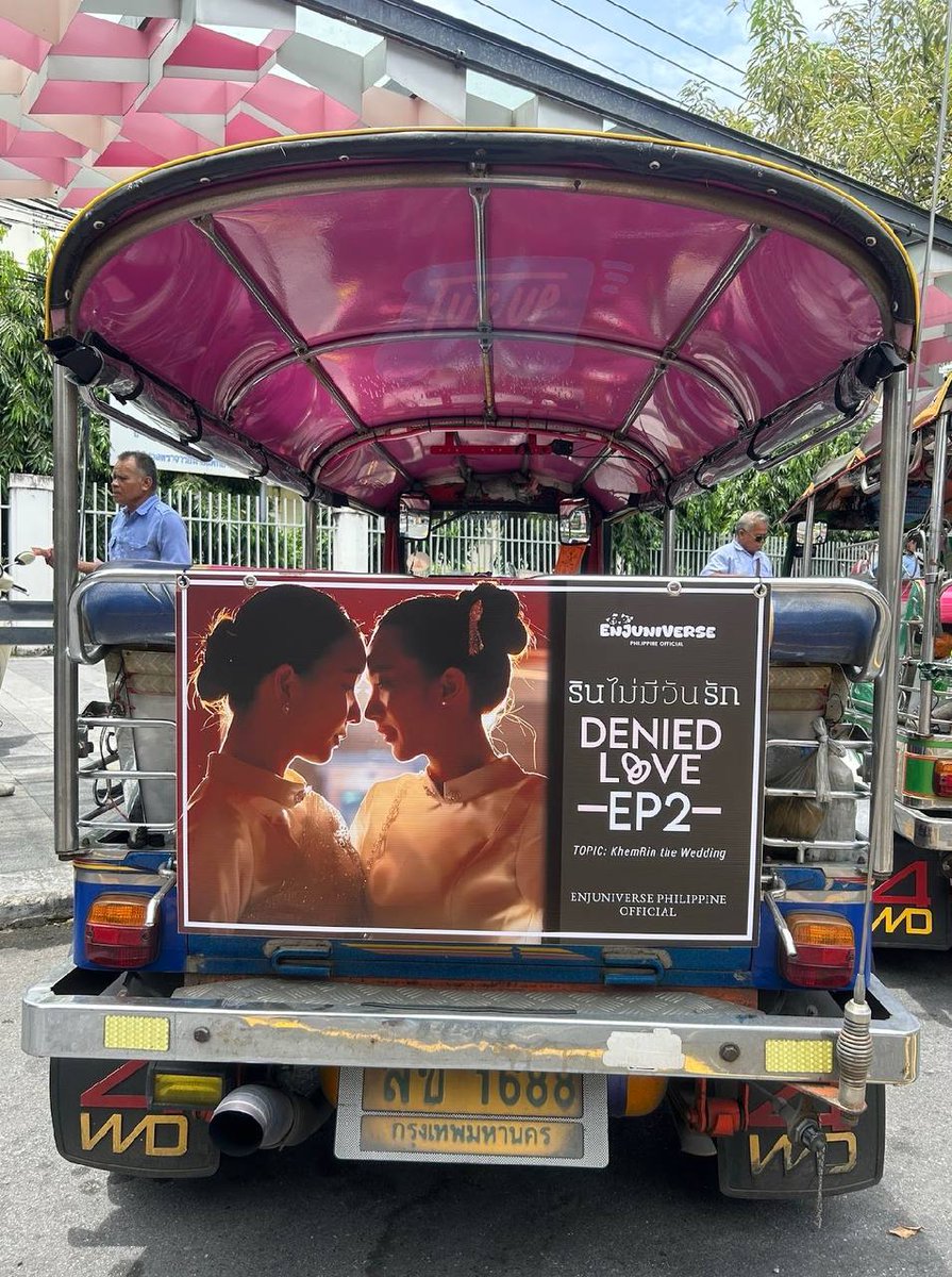 EnJuniverse's tweet image. 📢 Our TukTuk is officially on the move!
The Denied Love the series  are now running across the city! 🚨💙

Let’s spread the love for Khem and Rin — one street at a time.
If you spot it, don’t forget to snap a pic and tag us! 📸🛺  

 Running Date : July 28 - August 3 
Route :…