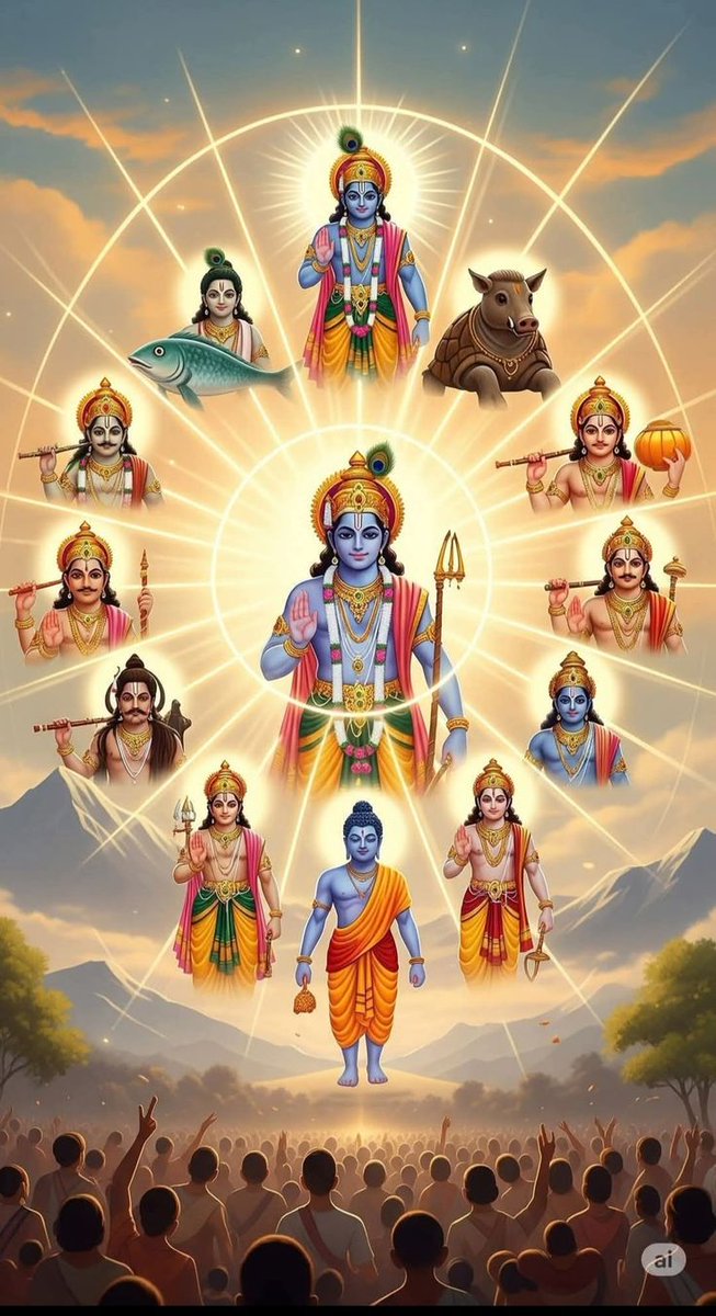 हर युग में एक वादा निभाया है,
जब भी पुकारा, विष्णु ने आकर धरती को बचाया है।
दशावतार — सनातन का शाश्वत सत्य!
🌼🌞 #जय_श्री_विष्णु #सनातन_धर्म  #दशावतार