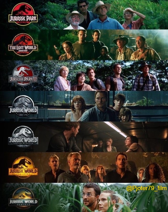 🎬Pjoter ocenia...

Seria "Park Jurajski"🦖

Park Jurajski (1993) - 9/10
Zaginiony Świat (1997) - 7,5/10
Park Jurajski 3 (2001) - 6,5/10
Jurassic World (2015) - 6/10
Upadłe Królestwo (2018) - 5/10
Dominion (2022) - 3/10
Odrodzenie (2025) - 3/10