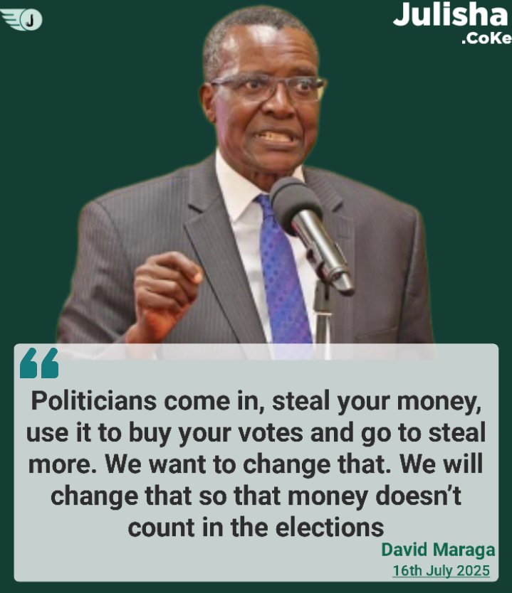 Is this rocket science really? 🤔 Or are Kenyans just too addicted to political circus to see simple truths? 🤌🏽

Maraga has told you the problem as it is:
🗣️ Politicians loot you, buy your vote with your own money, then go back to looting you more. Meanwhile, wewe unakufa na mtu