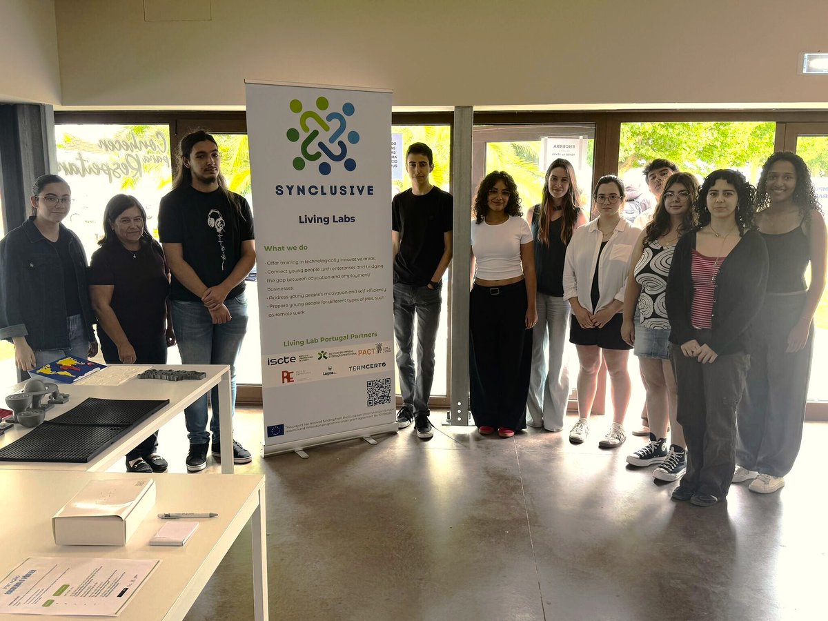 Synclusive43131's tweet photo. 🌍 #Synclusive project proudly took part in the FUTURES 2025 Conference held in Lisbon, showcasing our innovative 3D printing interventions designed to foster a more inclusive and future-ready labour market.

A special highlight was the participation of talented senior young minds from #RomeuCorreiaSchool, who designed and presented scientific posters as part of an engaging contest. 🧠✨

🏆 Congratulations to the winning team, who received a certificate and award for Best Poster — a testament to their creativity, dedication, and vision for inclusive innovation!

👏 We’re inspired by the next generation leading the way in science, technology, and inclusion.

📸 : Iscte - Instituto Universitário de Lisboa

#FUTURES2025 #Inclusion #Innovation
#3DPrinting #YouthEmpowerment #STEMEducation #FutureOfWork #SocialInclusion #EUProjects #HorizonEurope