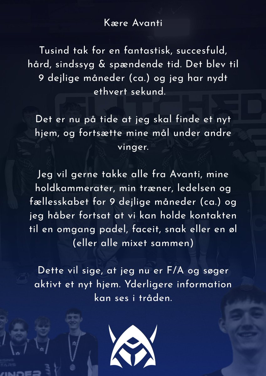 Tak for alt <a href="/Avanti_GG/">Avanti Esport</a> ❤️