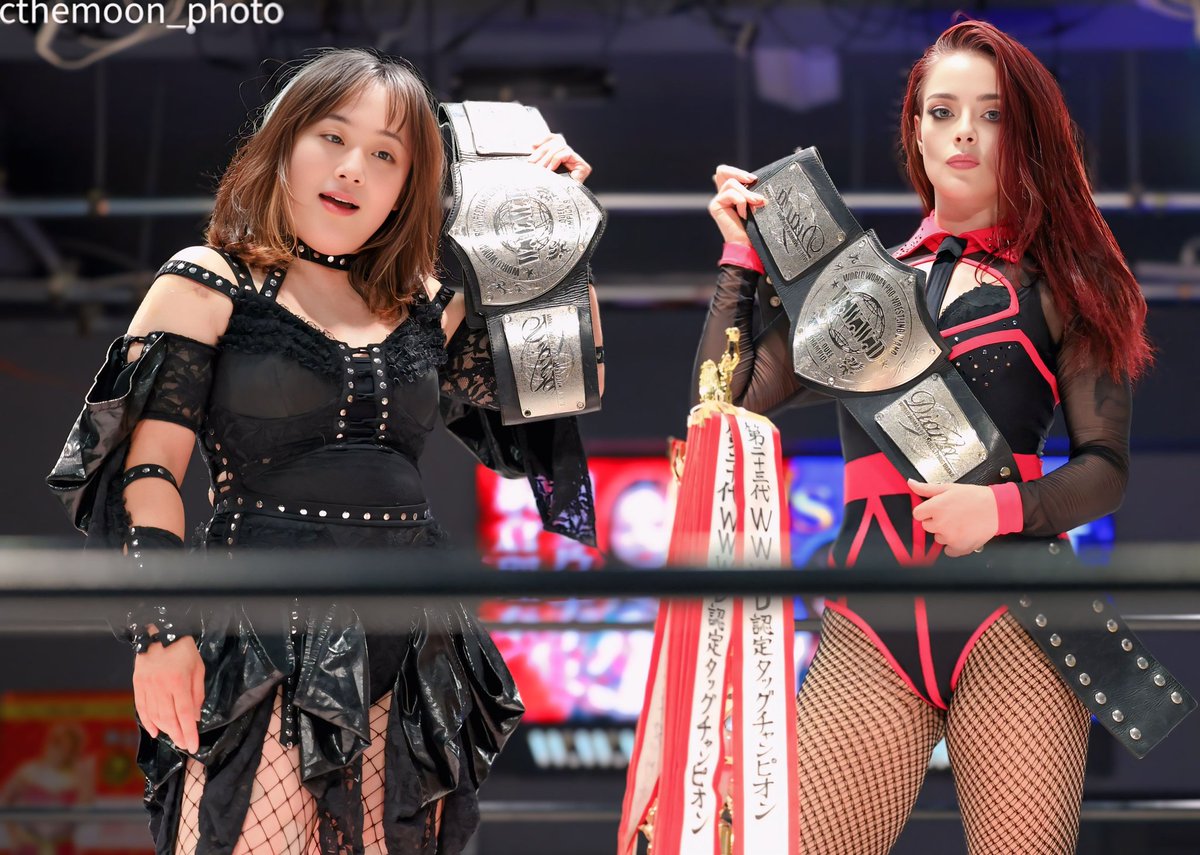 Debbie Keitel デビー•カイテル (@debbiekeitel) on Twitter photo Your NEW <a href="/W_W_W_D/">ワールド女子プロレス・ディアナ</a> Tag Team Champions‼️Caffeine & Crush ☕️🔥 Yesterday history was made as I became the first foreign professional wrestler to hold a Diana championship. This wouldn't have been possible without <a href="/ayakoB333/">佐藤綾子🐸3児の母 女子プロレスラー</a>. Together we will take #ディアナ to new heights 🔥 Your NEW <a href="/W_W_W_D/">ワールド女子プロレス・ディアナ</a> Tag Team Champions‼️Caffeine & Crush ☕️🔥 Yesterday history was made as I became the first foreign professional wrestler to hold a Diana championship. This wouldn't have been possible without <a href="/ayakoB333/">佐藤綾子🐸3児の母 女子プロレスラー</a>. Together we will take #ディアナ to new heights 🔥