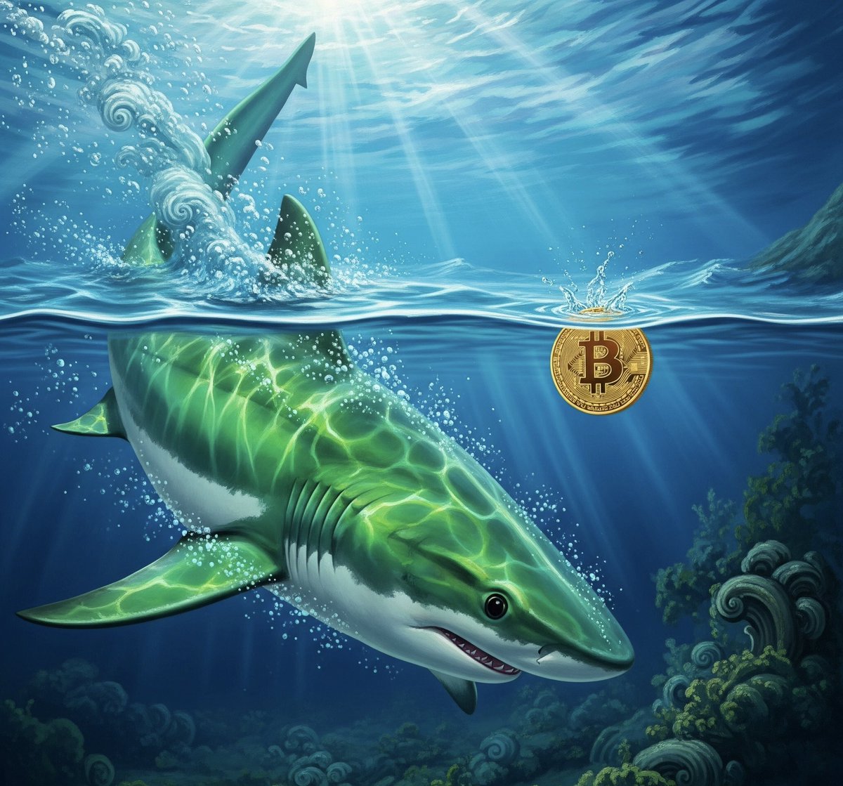 bitcoinboog's tweet image. top of it 🦈