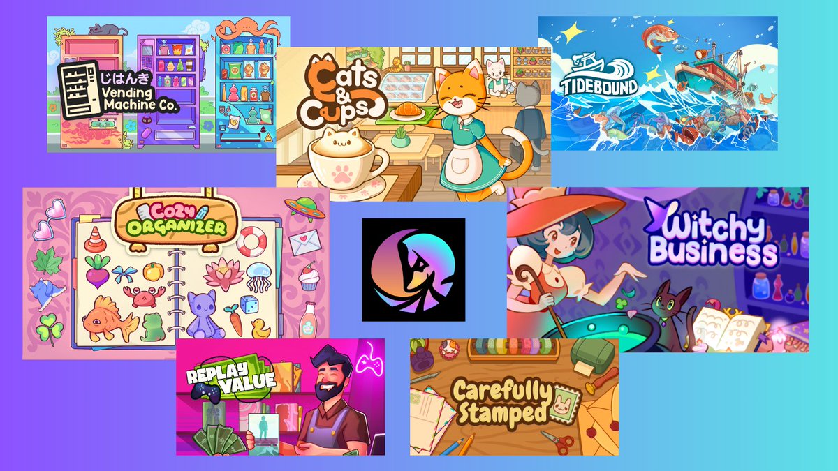 rogueducknet's tweet image. ✨ Cozy queue’s heating up! ✨
😺 Cats & Cups demo just launched!
🔮 Witchy Business & 📔 Cozy Organizer demos still up
🥤 Vending Machine Co. & 🌊 Tidebound coming soon
🛍️ Replay Value & 💌 Carefully Stamped on the way!
🦆 Made with love by Rogue Duck 💖
#gamedev #cozygames