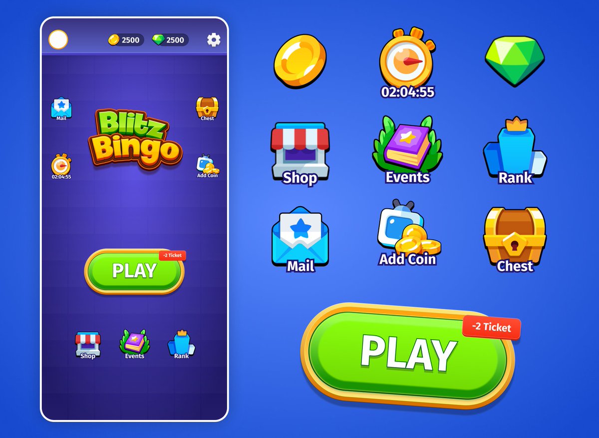 solaimanhasan00's tweet photo. 🎮 Just dropped a fresh Bingo game UI design! Clean layout, responsive elements, and ready for fun.
Let me know what you think!

#UIDesign #GameDev #BingoGame #IndieDev #GamersOnX #GameDesign https://t.co/dCBVZSgRnw