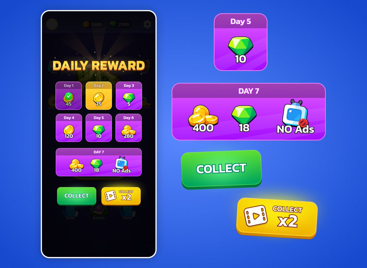 solaimanhasan00's tweet photo. 🎮 Just dropped a fresh Bingo game UI design! Clean layout, responsive elements, and ready for fun.
Let me know what you think!

#UIDesign #GameDev #BingoGame #IndieDev #GamersOnX #GameDesign https://t.co/dCBVZSgRnw
