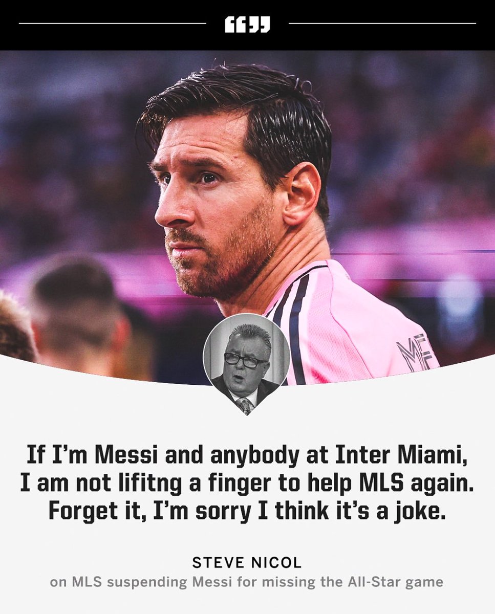 iFortknox's tweet image. they suspended Messi for what now?
