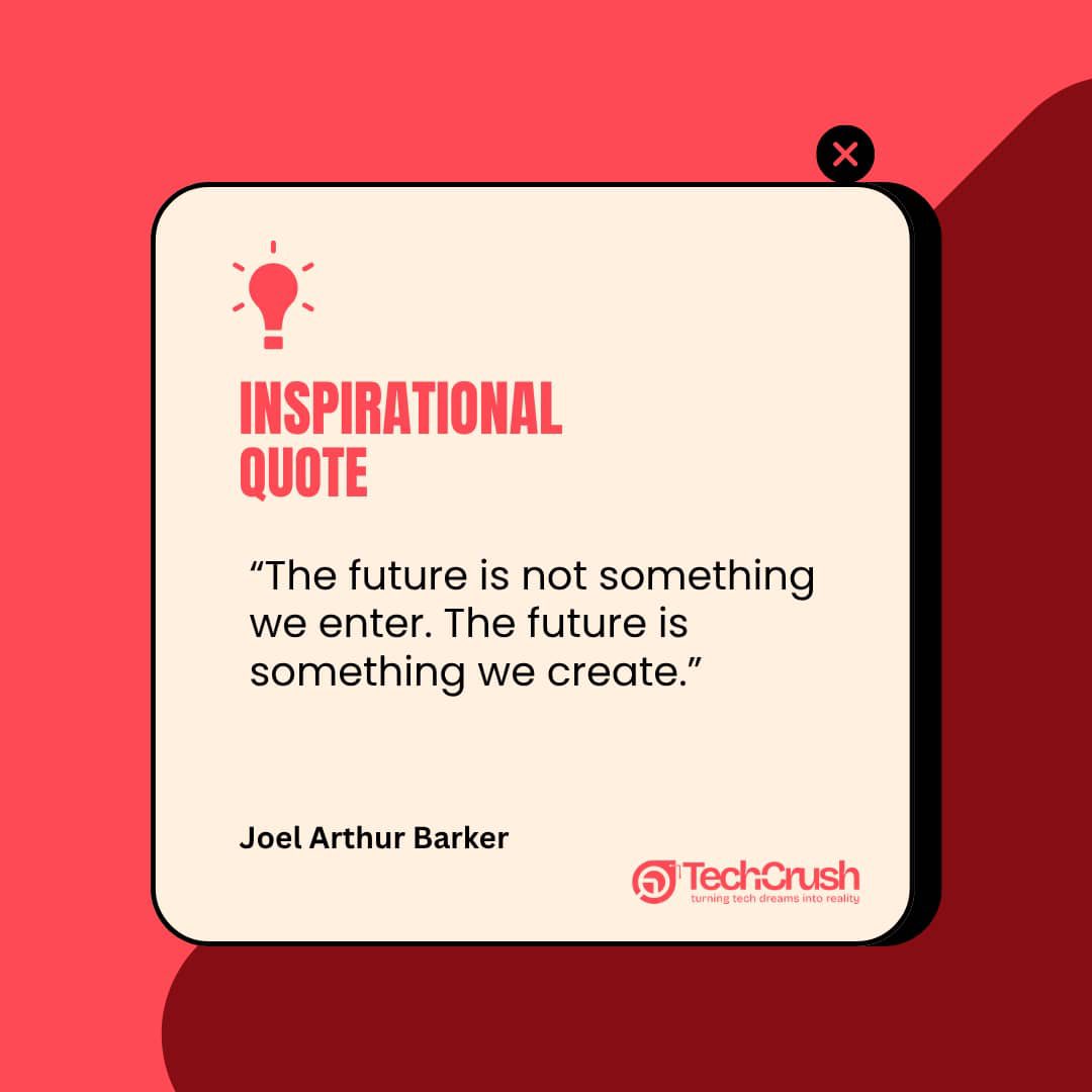TechCrushHQ's tweet image. Think about it, the future isn’t something out there, waiting to happen.
It’s crafted by the choices we make, the skills we learn, and the chances we take.
You have what it takes to bring your dreams into reality even in tech.
#TechCrush #Tech4Scholars