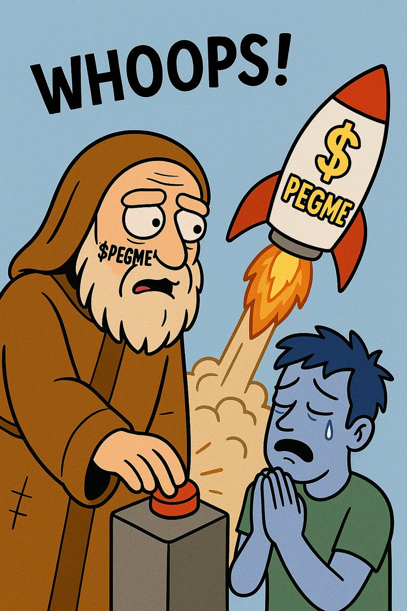ForkFather's tweet image. Tried to fix peg
Accidentally launched $PEGME
Now i’m legally classified as a FatFinger hazard