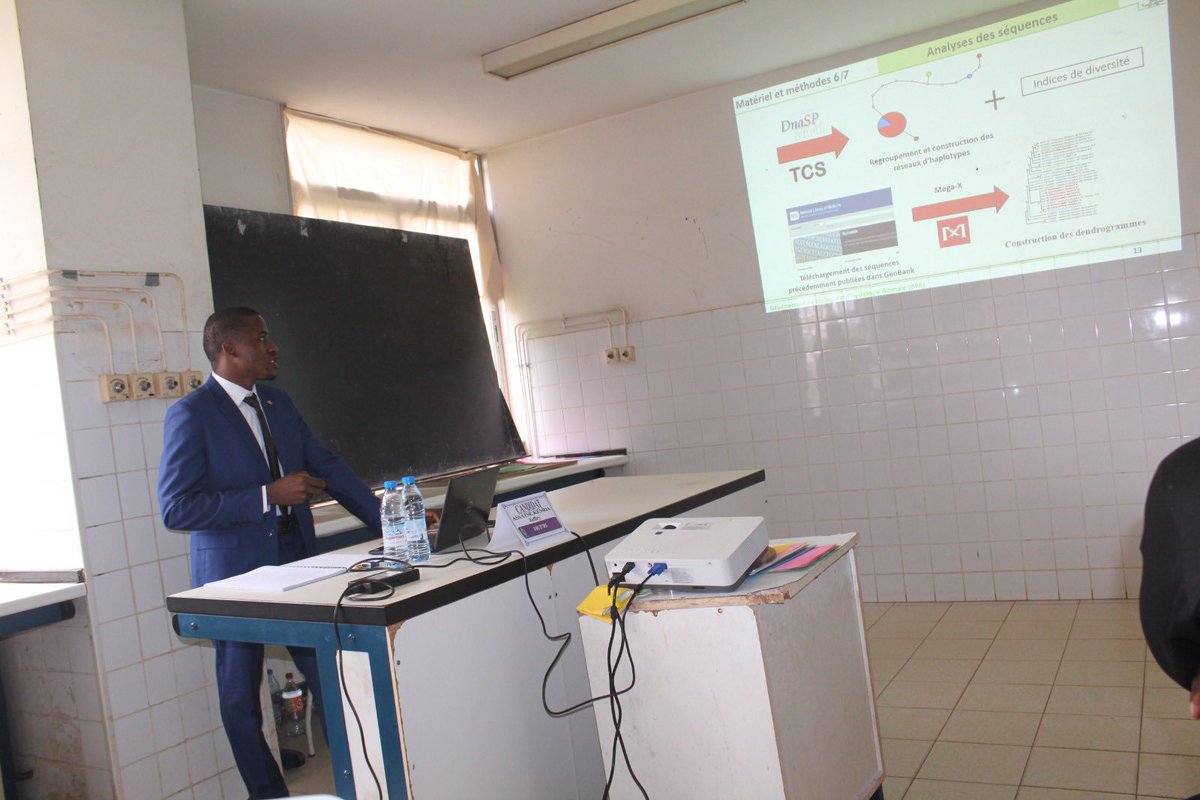 CRID-Cam (@cam_crid) on Twitter photo On July 25, 2025, Jeffry Kemda defended his Master's thesis at <a href="/FacSciencesUY1/">Faculté Des Sciences de l'Université de Yaoundé 1</a>, studying tick and Apicomplexa diversity in West Cameroon's cattle. Supervised by Dr. <a href="/Dkamgang/">Basile Kamgang</a>, his work received an "Excellent" distinction and shows promise for enhancing livestock production. On July 25, 2025, Jeffry Kemda defended his Master's thesis at <a href="/FacSciencesUY1/">Faculté Des Sciences de l'Université de Yaoundé 1</a>, studying tick and Apicomplexa diversity in West Cameroon's cattle. Supervised by Dr. <a href="/Dkamgang/">Basile Kamgang</a>, his work received an "Excellent" distinction and shows promise for enhancing livestock production.