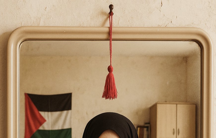 اليوم علّقت خيط #أحمر ع مريتي…
قالولي ببَعِّد العين
بس أنا علّقته عشان ما أنسى إني لسه ماسكة فإشي…
ولو كان بسيط