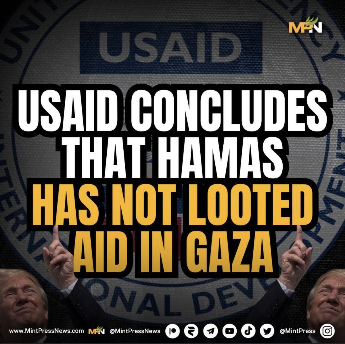 A confidential US government review found that Hamas is not looting aid in Gaza

USAID investigated the issue and has found no evidence supporting the claims made daily by US and Israeli officials that Hamas has systematically looted aid.