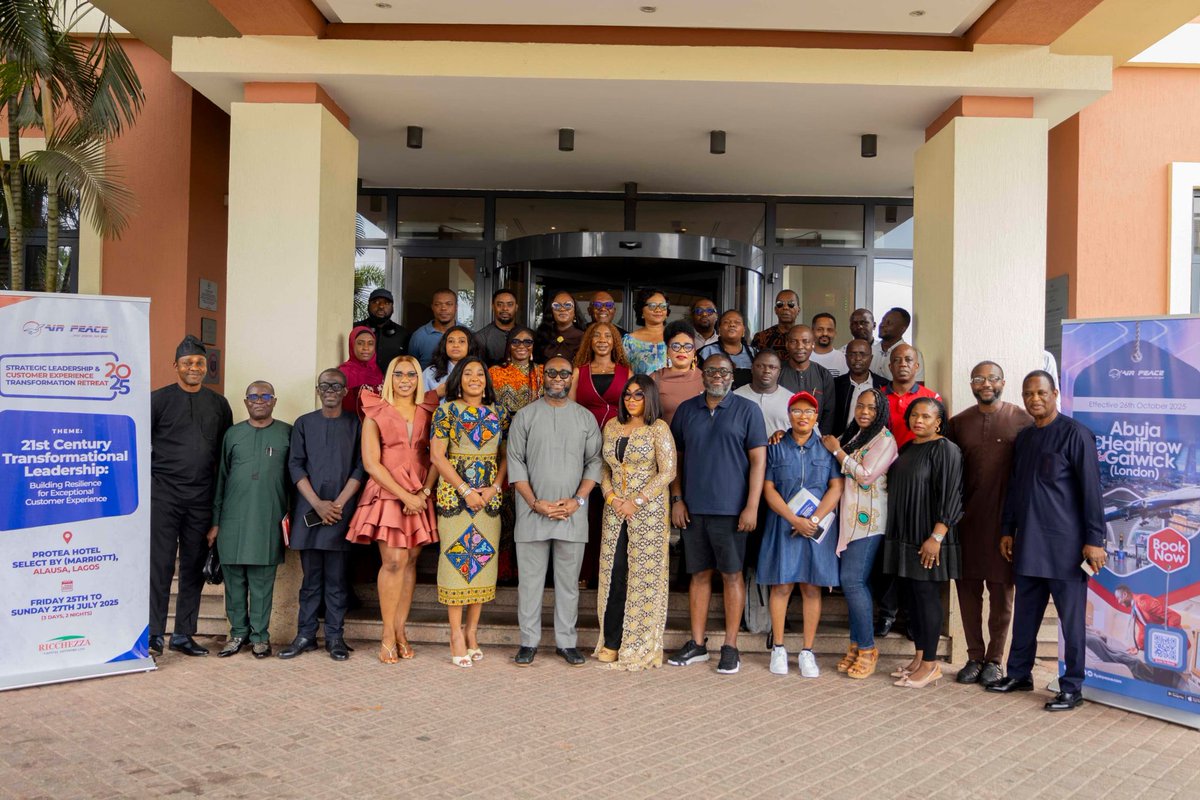 Air Peace Hosts Leadership, Customer Experience Retreat for Management Team thetravelport.org.ng/air-peace-host… via @The Travel Port 
<a href="/1flyairpeace/">Air peace</a> <a href="/flyairpeace/">Air Peace</a> <a href="/LOSairport/">Lagos Airport</a> <a href="/NigeriaCAA/">NigeriaCAA</a>