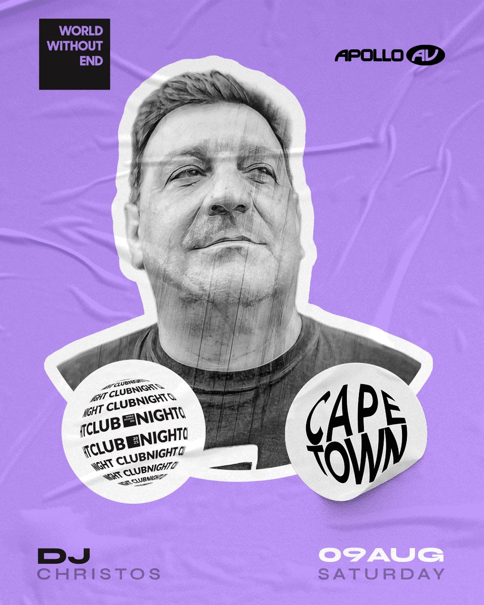 wrld_withoutend's tweet image. DJ Christos!

The Maestro returns.
We welcome DJ Christos to World Without End Club Night, 9 August at Apollo AV.
A true pioneer, keeping the culture alive.

Presale tickets available - rebrand.ly/WWE_AUG