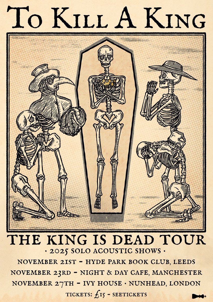 15 tickets left for the Leeds show. Grab them quick. 

seetickets.com/tour/to-kill-a…