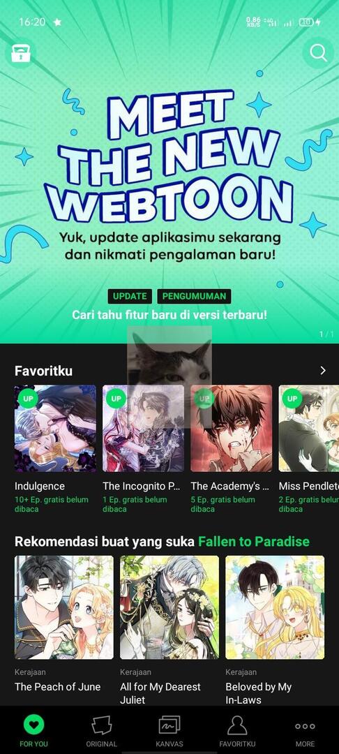 WEBCOMICFESS's tweet image. Aku?? Update app gepeng ijooo??? TIDAKK AKAN!!